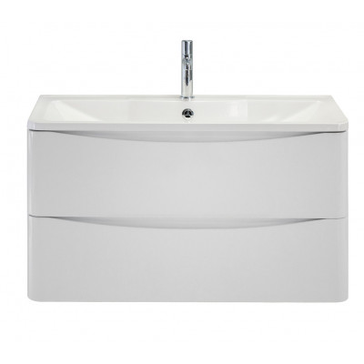 Тумба под раковину подвесная белая 100см Belbagno ACQUA-1000-2C-SO-BL