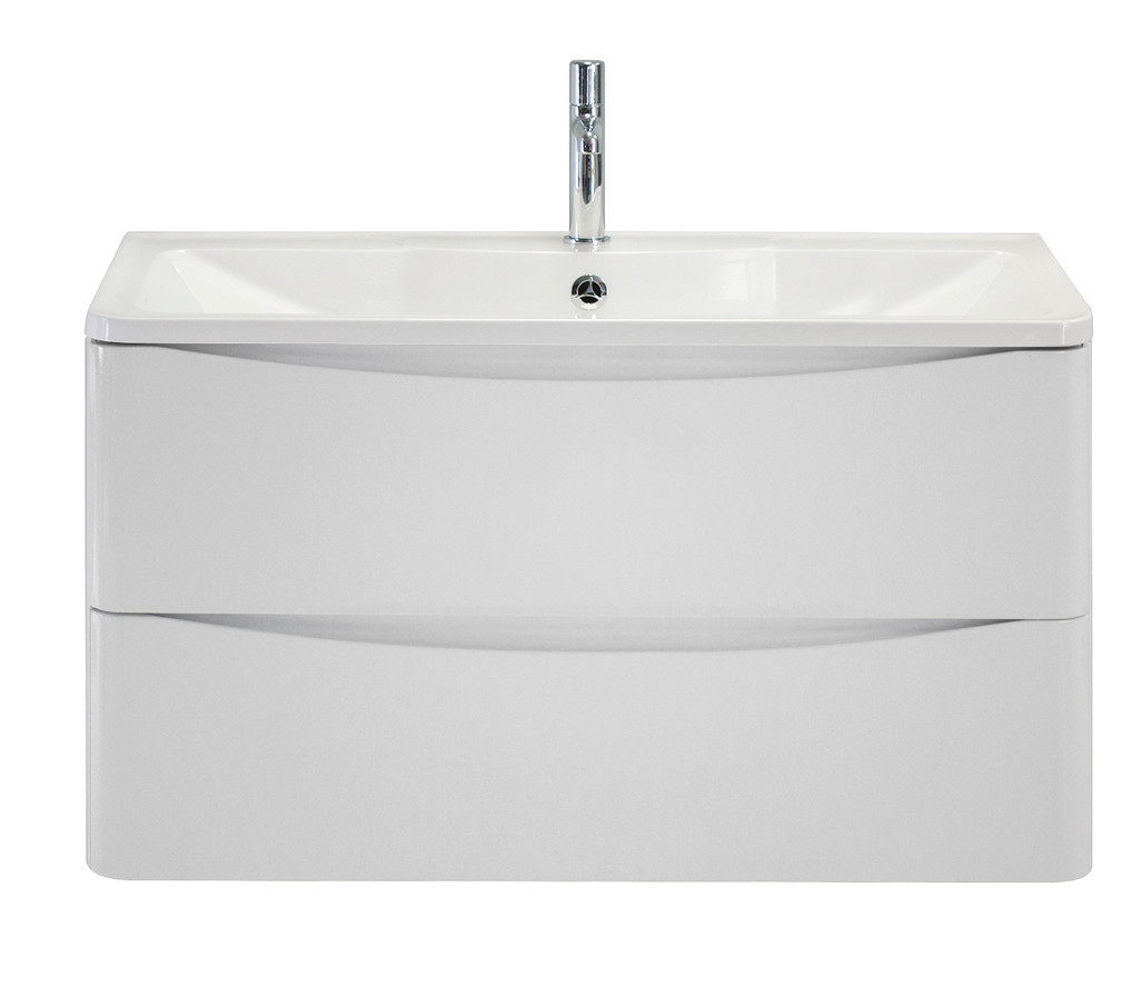 Тумба под раковину подвесная белая 100см Belbagno ACQUA-1000-2C-SO-BL