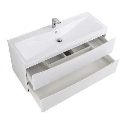 Тумба под раковину подвесная белая 120см Belbagno ACQUA-1200-2C-SO-BL