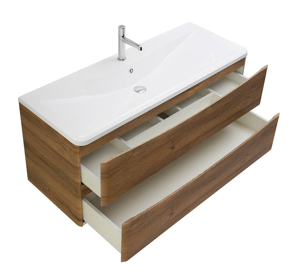 Тумба под раковину подвесная дуб рустикальный 120см Belbagno ACQUA-1200-2C-SO-RR