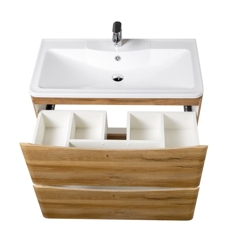 Тумба под раковину напольная дуб рустикальный 80см Belbagno ACQUA-800-2C-PIA-RR