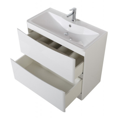 Тумба под раковину напольная белая 90см Belbagno ACQUA-900-2C-PIA-BL