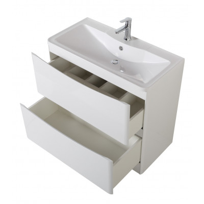 Тумба под раковину напольная белая 100см Belbagno ACQUA-1000-2C-PIA-BL