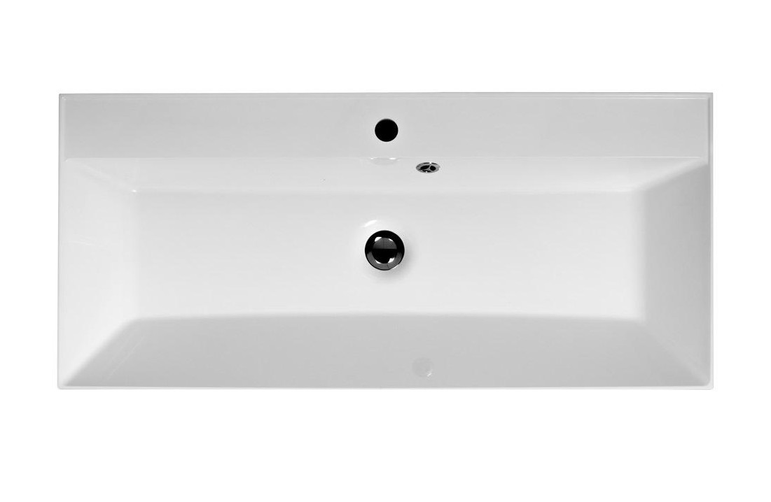 Раковина из искусственного мрамора встраиваемая белая 100x45см Belbagno BB1000/450-LV-MR-AST