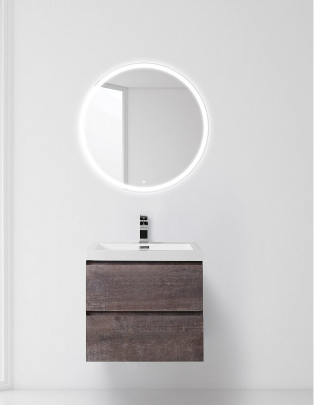Тумба под раковину подвесная камень 60см Belbagno LUCE-600-2C-SO-PT