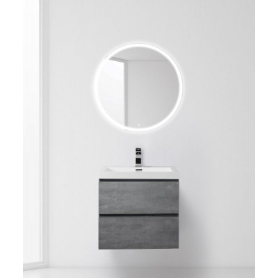 Тумба под раковину подвесная цемент 60см Belbagno LUCE-600-2C-SO-SCM