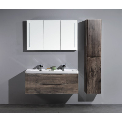 Тумба под раковину подвесная темное дерево 120см Belbagno ANCONA-N-1200-2C-SO-RW
