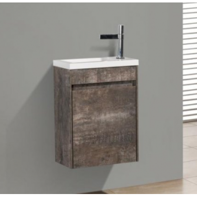 Тумба под раковину подвесная камень правая 40см Belbagno PIETRA MINI-400-1A-SO-PT-R