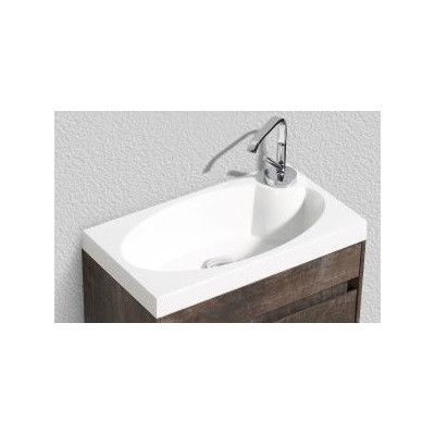 Раковина из искусственного мрамора встраиваемая белая 46x26см Belbagno BB-460-PM-LVB