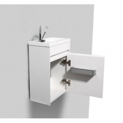 Тумба под раковину подвесная белая правая 46см Belbagno PIETRA MINI-460-1A-SO-BL-R