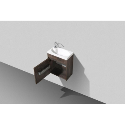 Тумба под раковину подвесная камень левая 46см Belbagno PIETRA MINI-460-1A-SO-PT-L