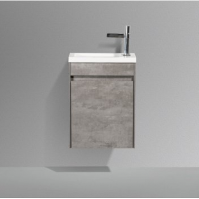 Тумба под раковину подвесная цемент левая 46см Belbagno PIETRA MINI-460-1A-SO-SCM-L