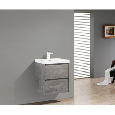 Тумба под раковину подвесная цемент 50см Belbagno PIETRA MINI-500-2C-SO-SCM