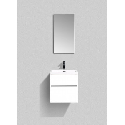Тумба под раковину подвесная белая 50см Belbagno PIETRA MINI-500AS-2C-SO-BL