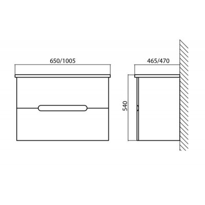 Тумба под раковину подвесная белая 100см Belbagno SOFT-1000-2C-SO-BF