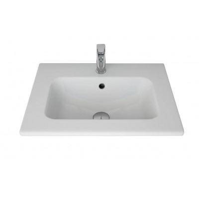 Раковина керамическая встраиваемая белая 60x47см Dreja Euphoria 60