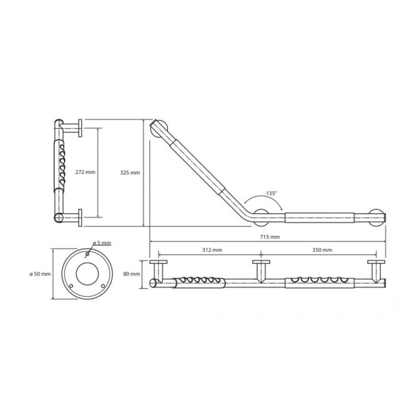 Поручень для ванны хром Bemeta OMEGA 104507711