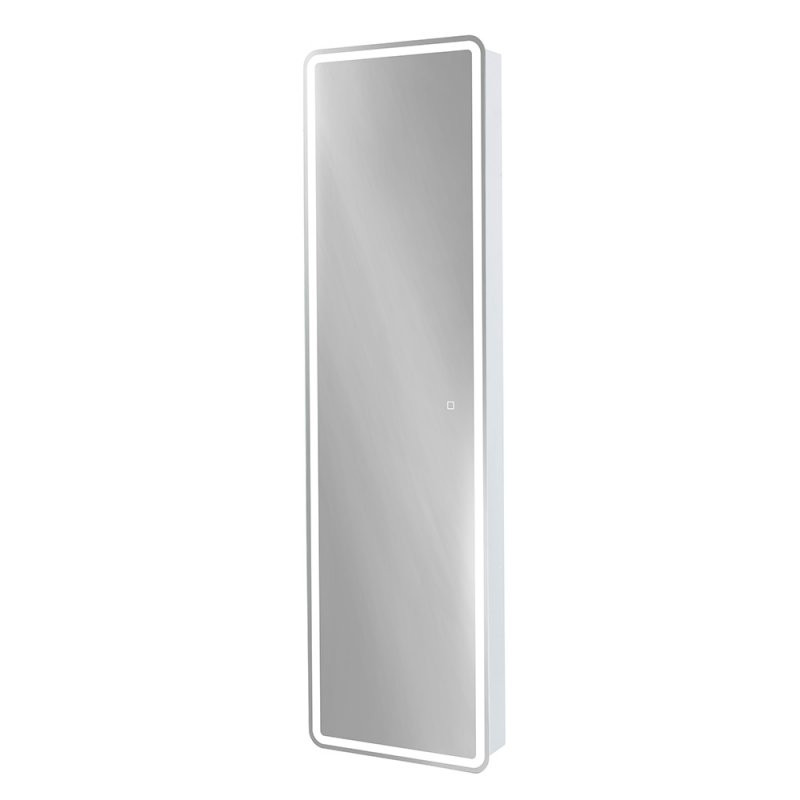 Зеркальный шкаф Bel Bagno Marino 45x160x15 с распашной дверью, с подсветкой и сенсорным выключателем