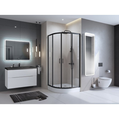 Зеркальный шкаф Bel Bagno Marino 45x160x15 с распашной дверью, с подсветкой и сенсорным выключателем