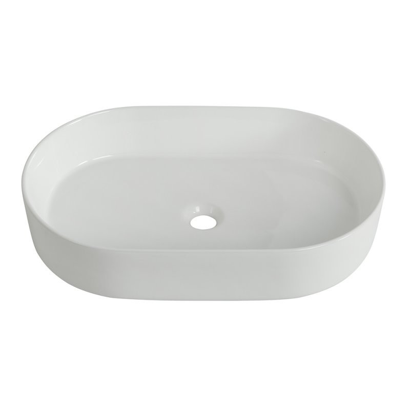 Раковина накладная 610х385х120мм Belbagno BB1479 белая