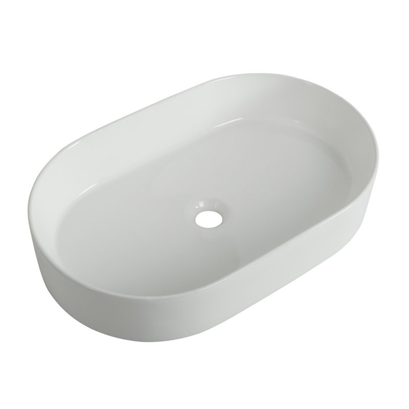 Раковина накладная 610х385х120мм Belbagno BB1479 белая