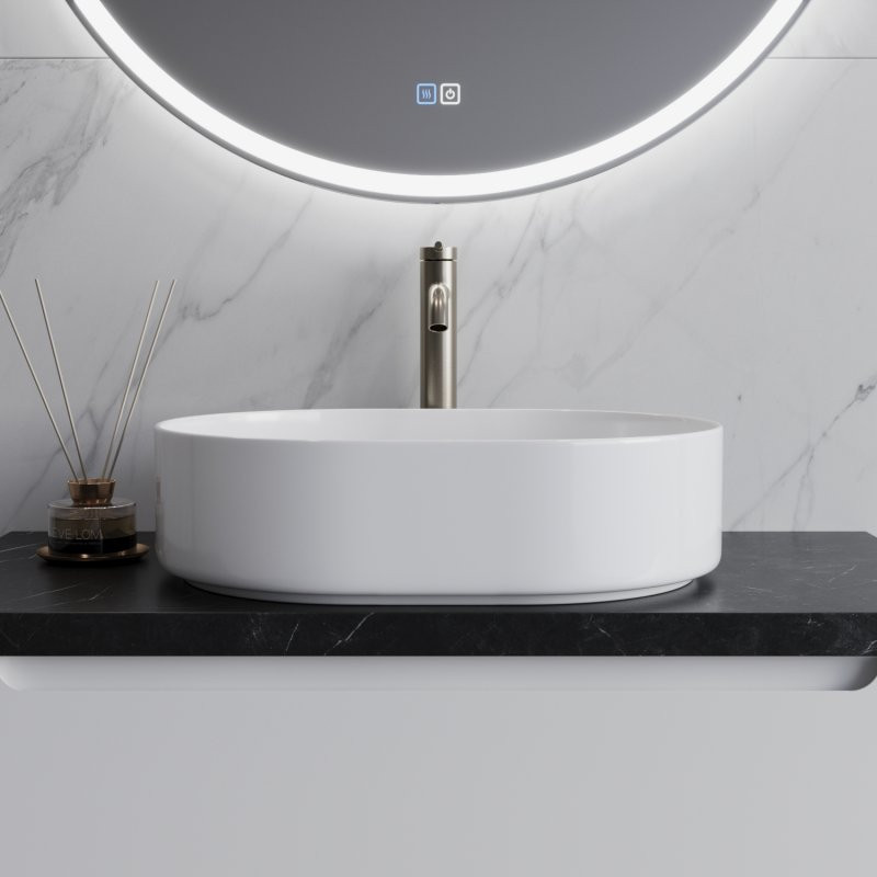 Раковина накладная 500х350х137мм Belbagno BB1483 белая