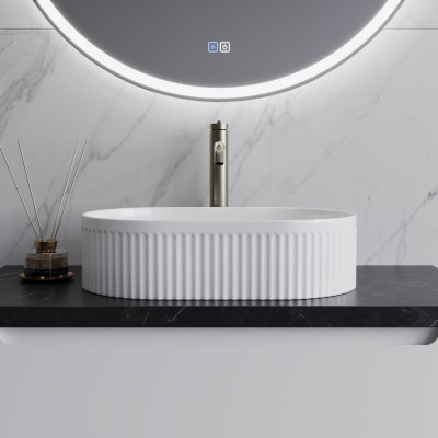 Раковина накладная 490х310х130мм Belbagno BB1497 белая