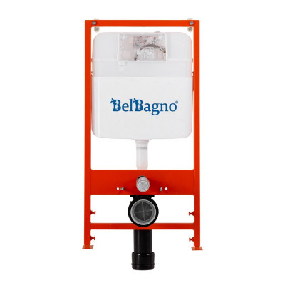 Инсталляция для подвесного унитаза Belbagno BB026/BB071CR с кнопкой хром