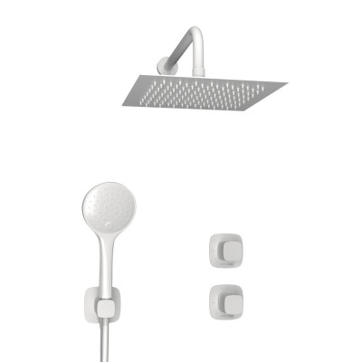 Встраиваемый комплект для душа WasserKRAFT Saale A9551.266.146.254.328.156.155 белый Soft-touch
