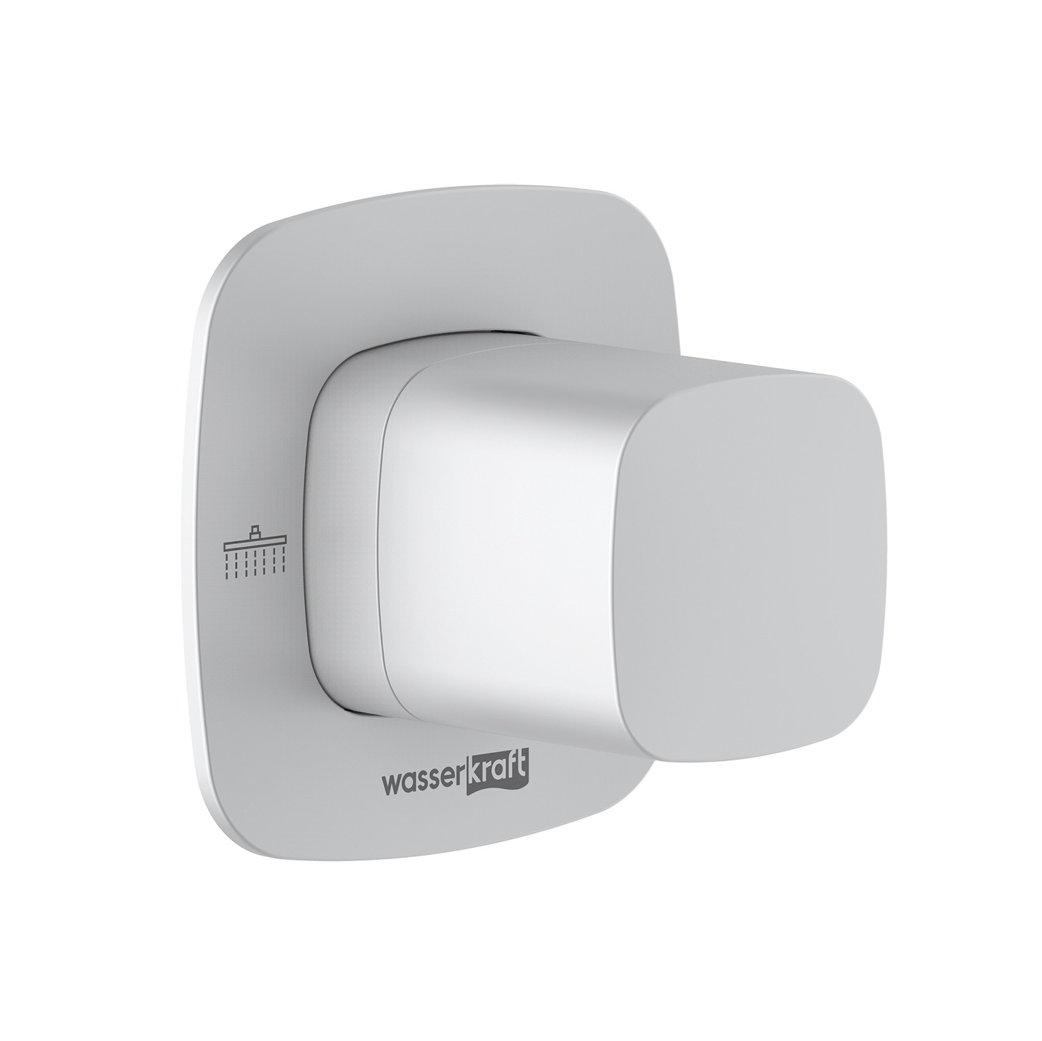 Переключатель на 2 выхода WasserKRAFT Saale A266 белый Soft-touch