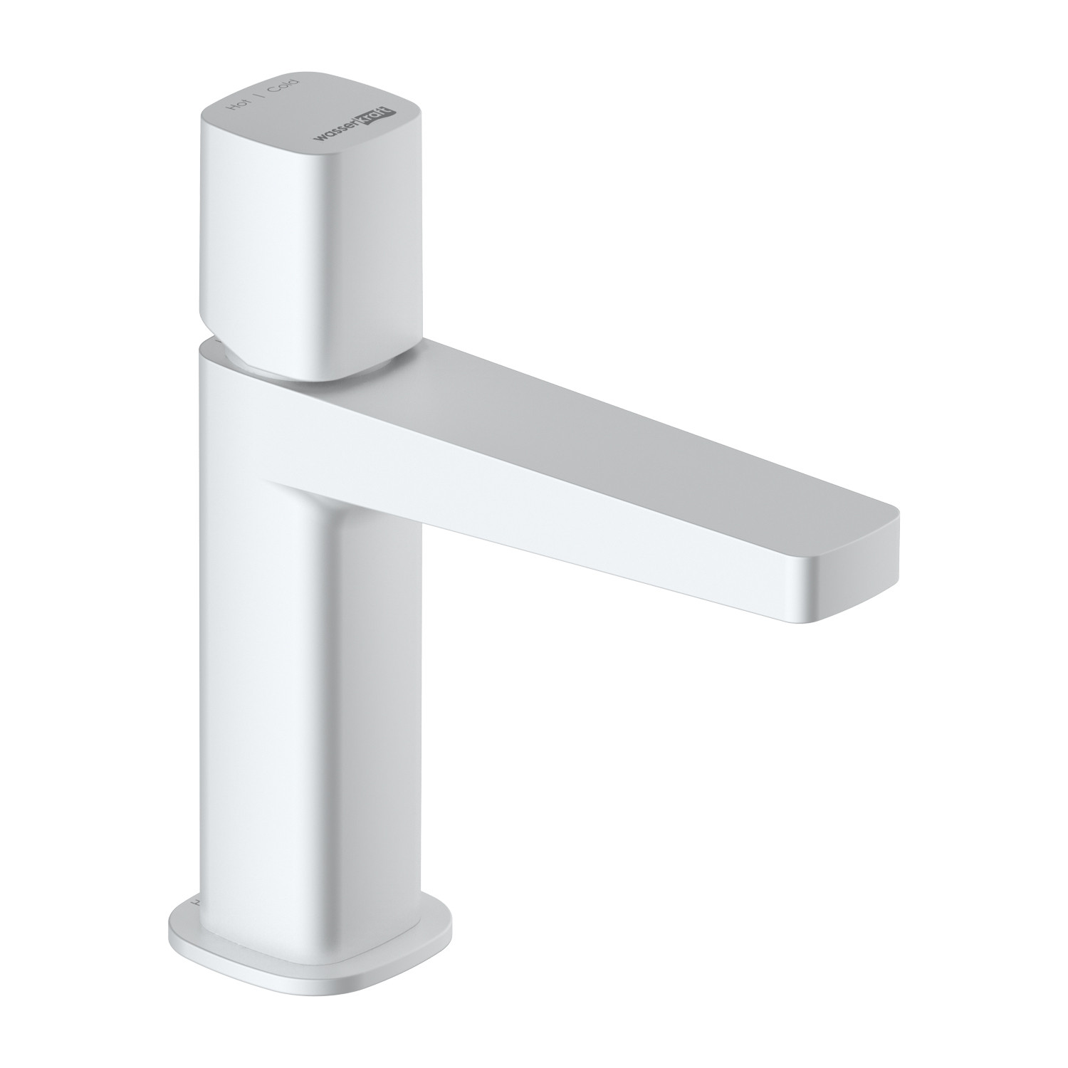 Смеситель для умывальника WasserKRAFT Saale 9503 белый Soft-touch