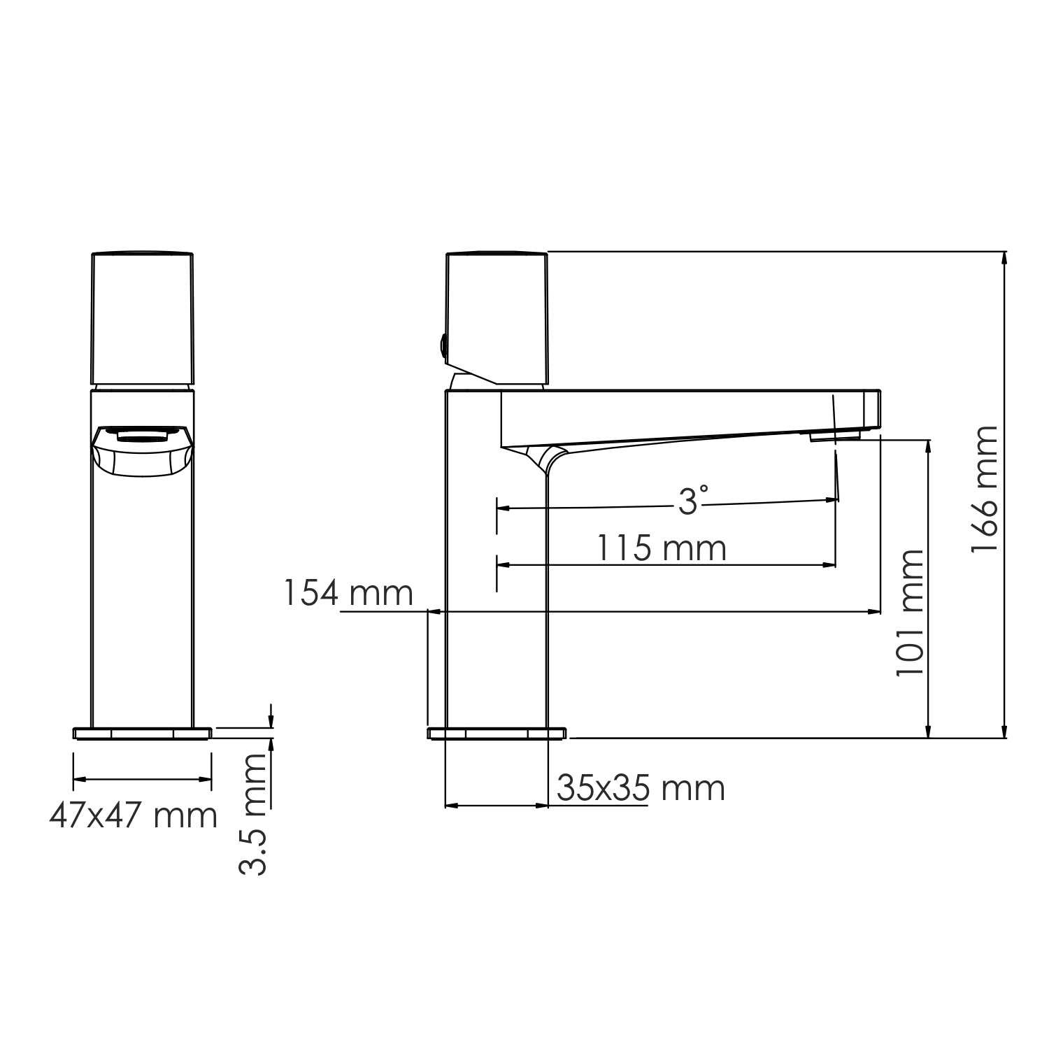 Смеситель для умывальника WasserKRAFT Saale 9503 белый Soft-touch