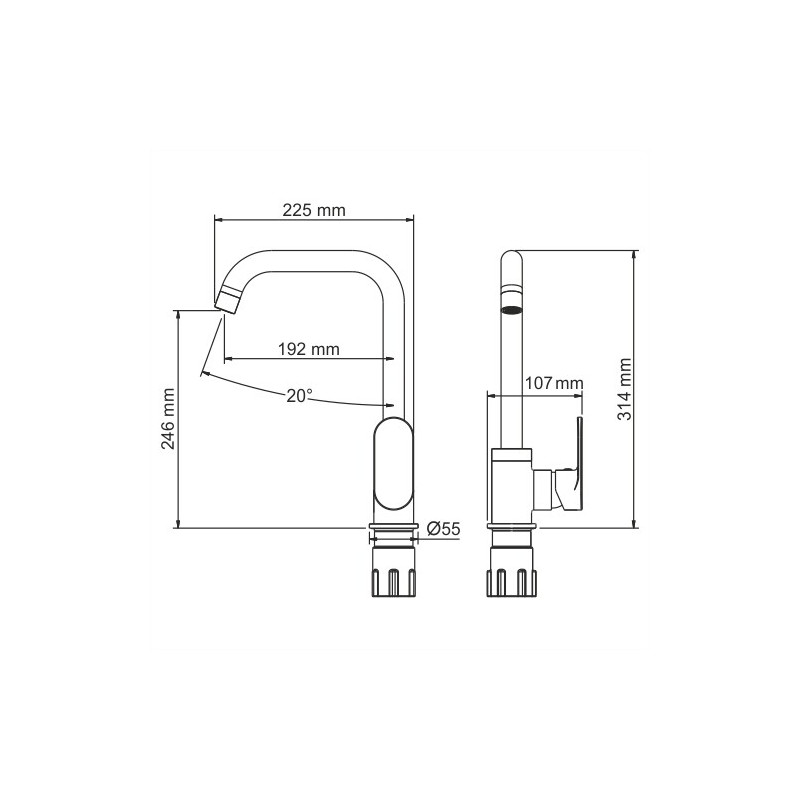 Mindel 8507 Смеситель для кухни