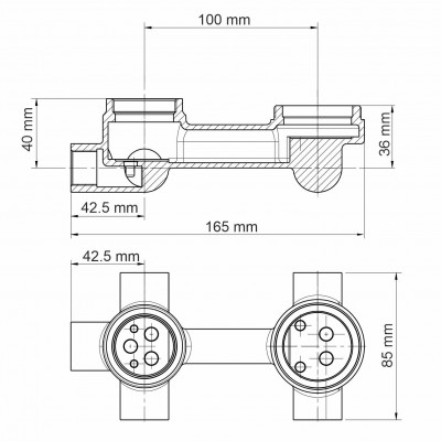 Sauer 7171 Смеситель для ванны и душа