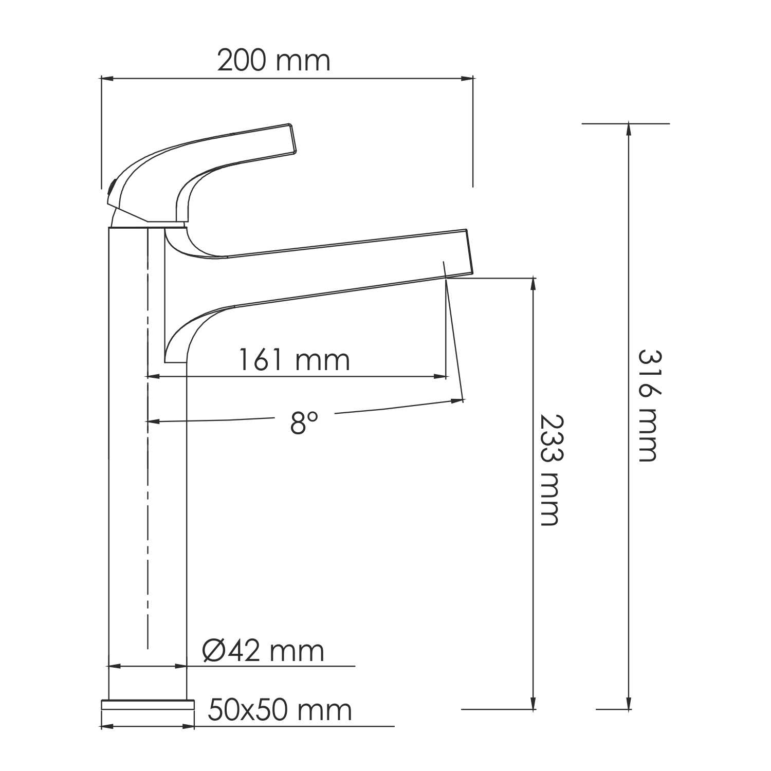 Sauer 7103H Смеситель для умывальника