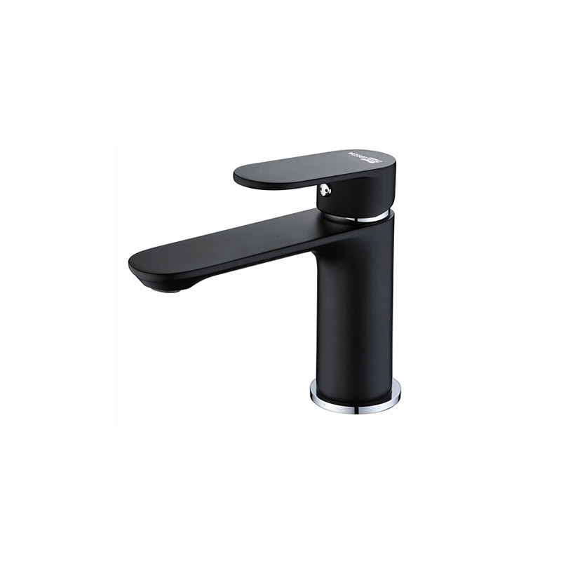 Смеситель для раковины WasserKRAFT Elbe 7403, черный Soft-touch