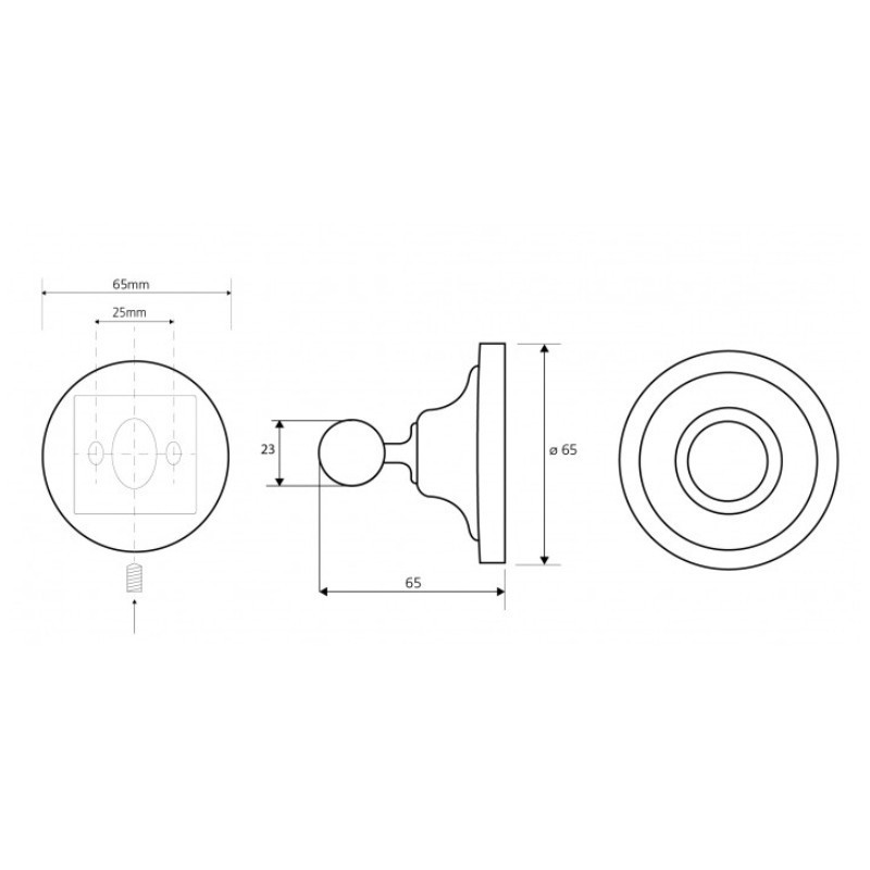 Крючок настенный хром Bemeta RETRO 144306132