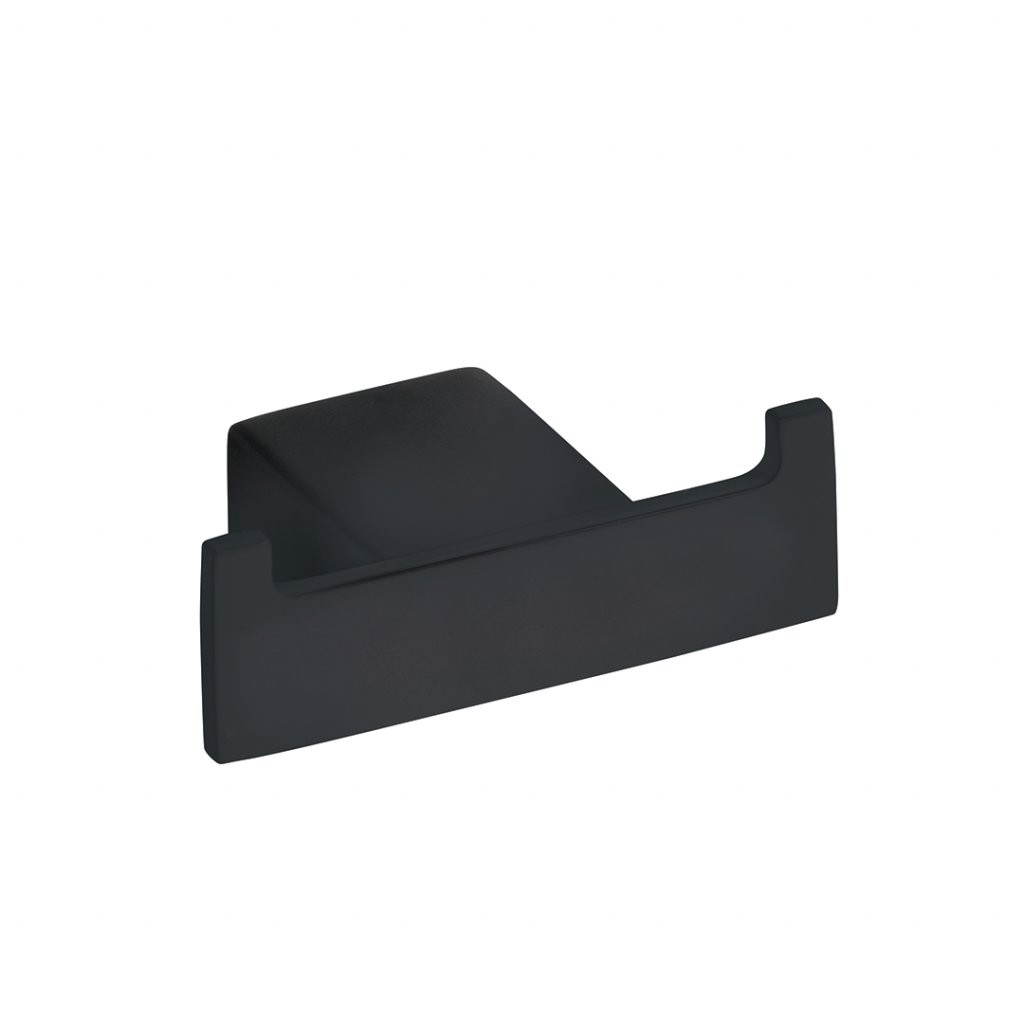 Крючок двойной настенный черный Bemeta NERO 135006030