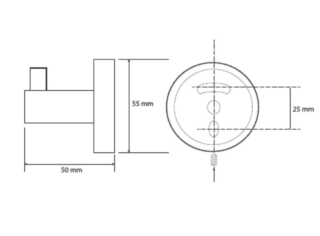 Крючок настенный темное золото Bemeta CORAL 158106022