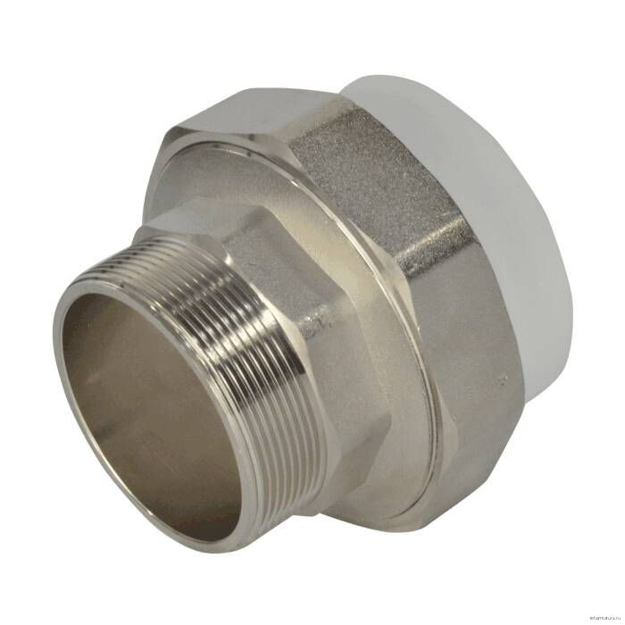 Муфта PP-R комбинированная разъемная белая Дн 75х2 1/2" НР VALFEX 11156212