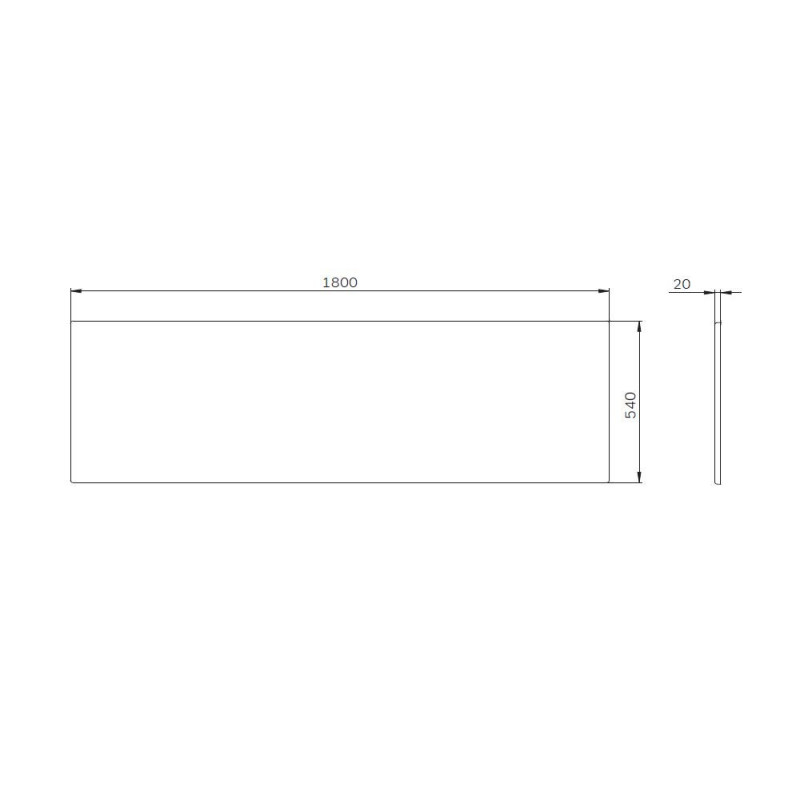 Фронтальная панель для акриловой ванны 180см Am.pm X-Joy W94A-180-080W-P