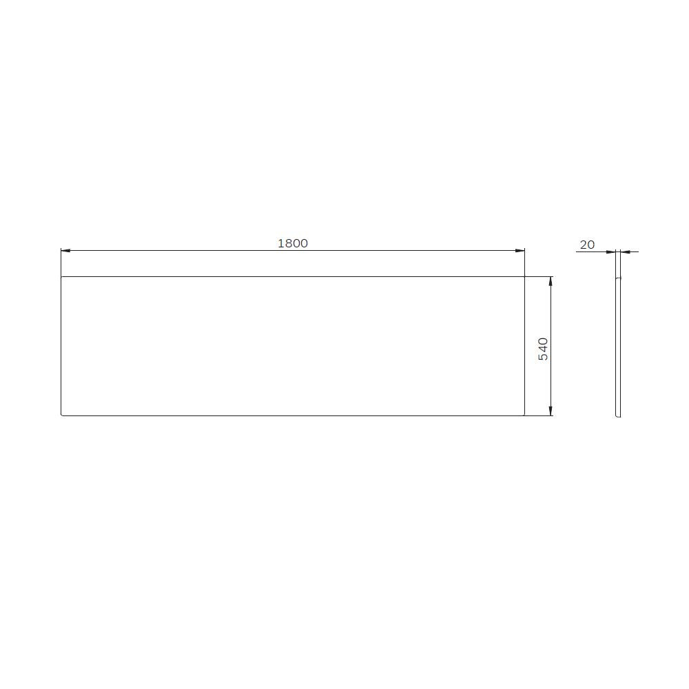 Фронтальная панель для акриловой ванны 180см Am.pm X-Joy W94A-180-080W-P