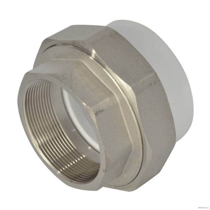 Муфта PP-R комбинированная разъемная белая Дн 63х2" ВР VALFEX 10155050