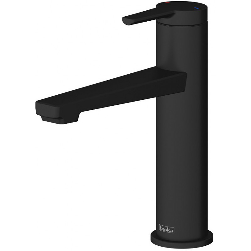 Смеситель для раковины черный Teska LIVA E5414