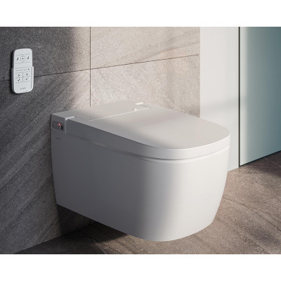 Интеллектуальный подвесной унитаз Vitra V-Care Basic 5674B003-6193, покрытие VitrA Hygiene
