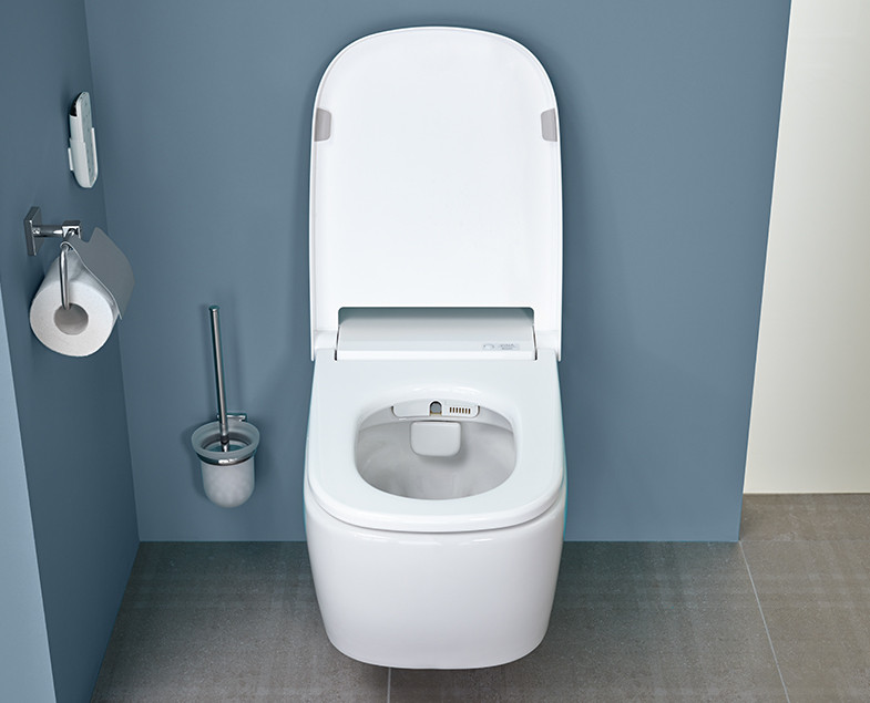 Интеллектуальный подвесной унитаз Vitra V-Care Comfort 5674B003-6194, покрытие VitrA Hygiene