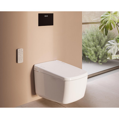 Интеллектуальный подвесной унитаз Vitra V-CARE Prime 7231B403-6216, покрытие VitrA Hygiene