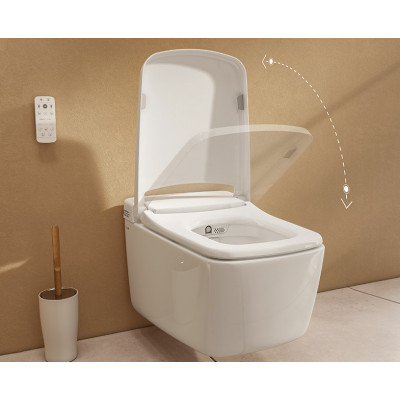 Интеллектуальный подвесной унитаз Vitra V-CARE Prime 7231B403-6216, покрытие VitrA Hygiene