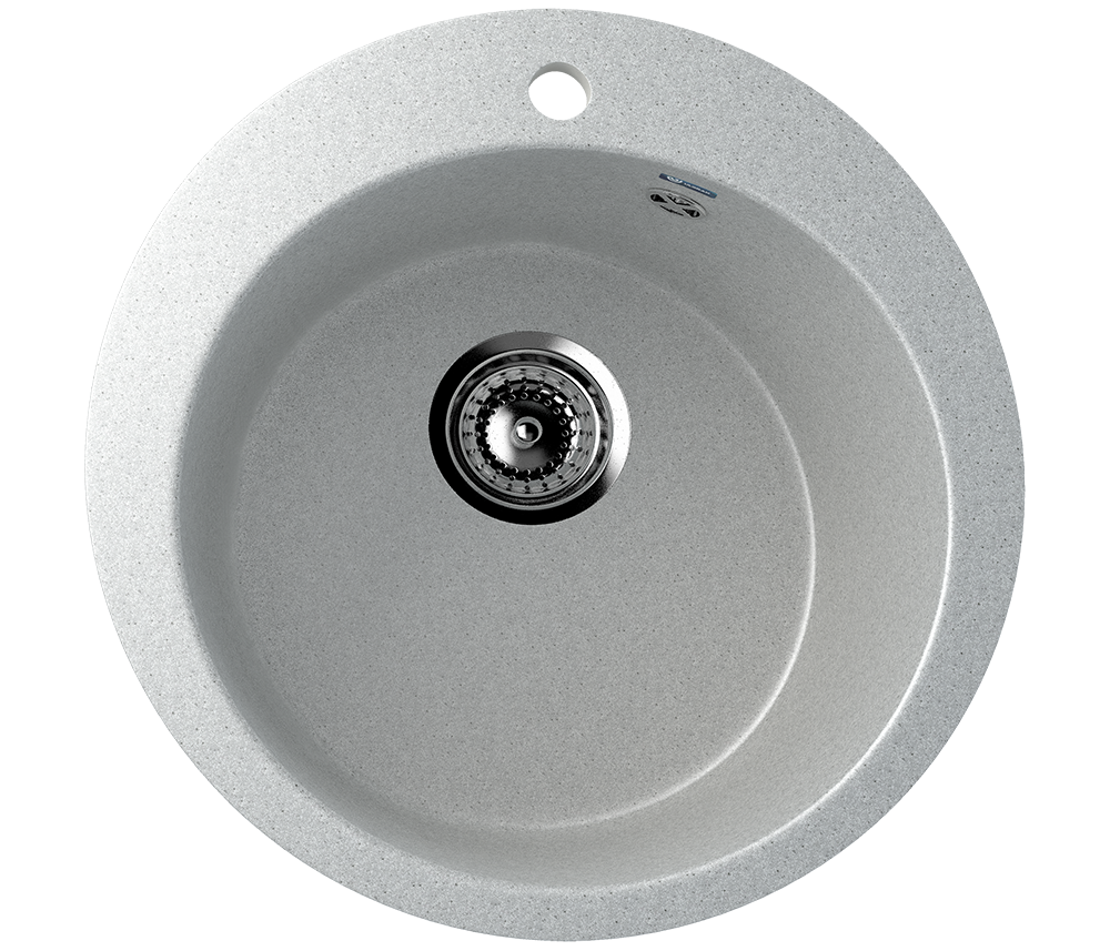 Кухонная мойка 49.5см серая ULGRAN Classic U-405-310