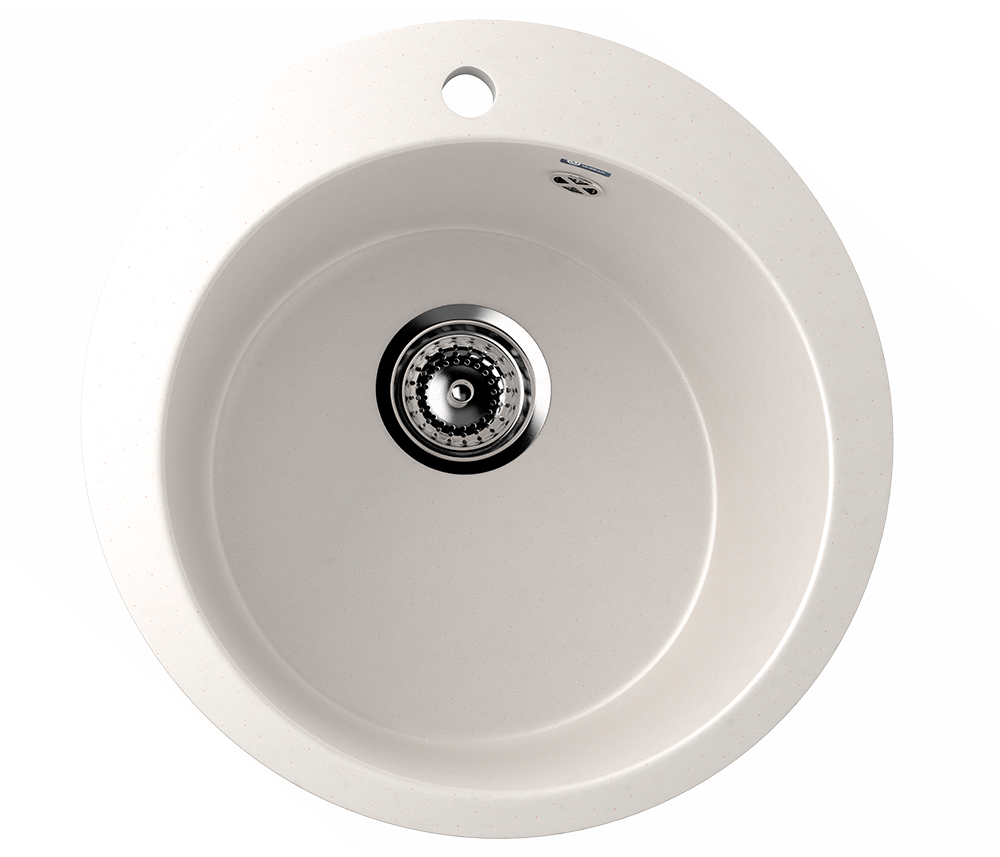 Кухонная мойка 49.5см ультра белая ULGRAN Classic U-405-341